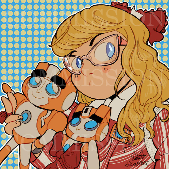 Fully coloured chibi icon. (2026)
